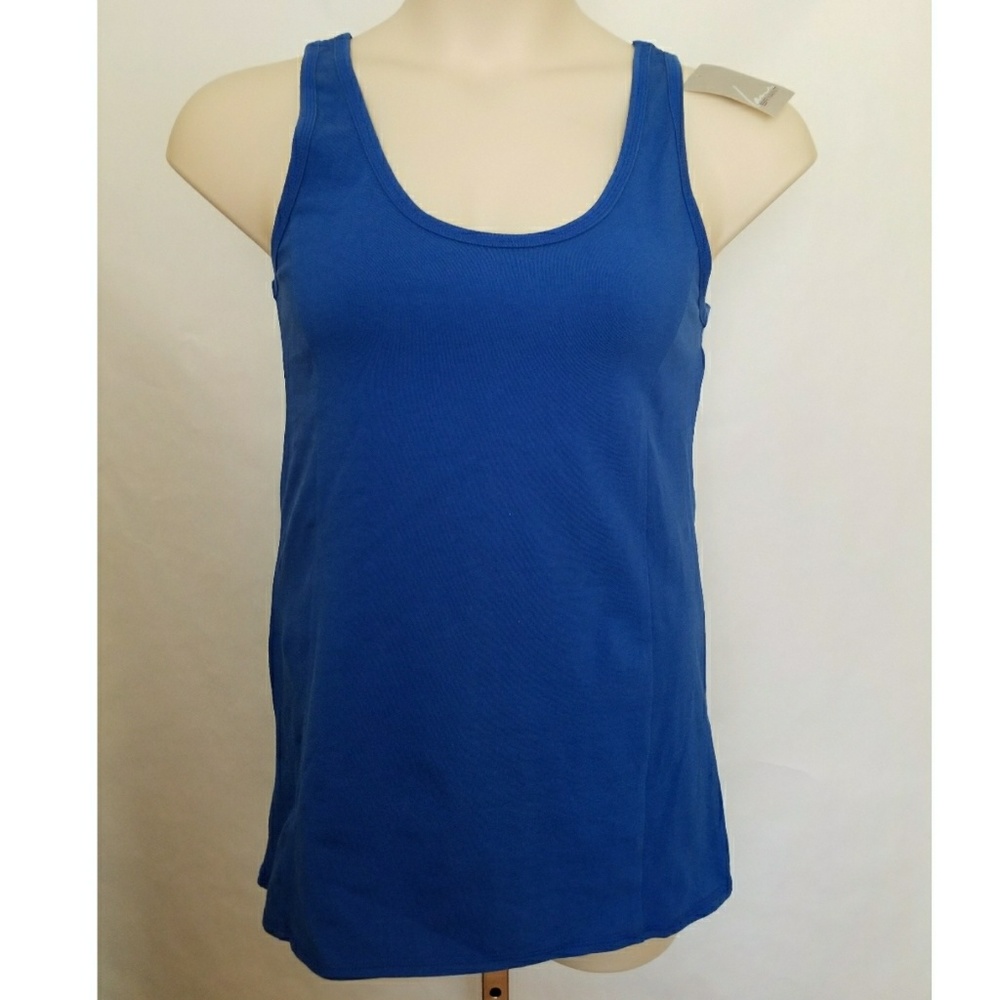 Lane Bryant Blue Racer Back Tank Top
